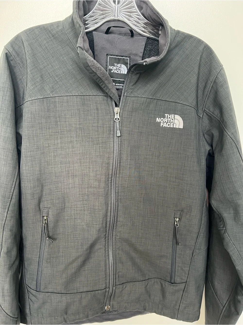 The North Face Men's Dark Charcoal Full-Zip Jacket